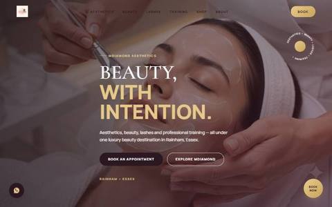 MDiamond Aesthetics website