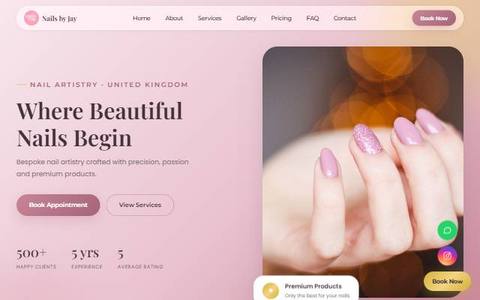 Nails by Jay website