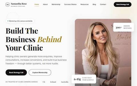 Samantha Rose Coaching website