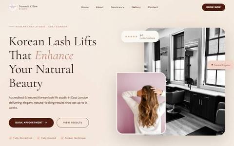 Sunnah Glow Studio website
